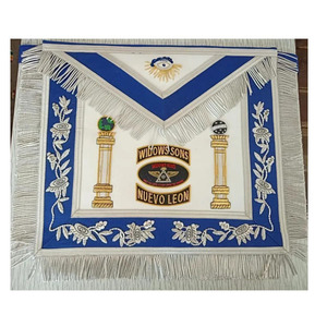 ชุดเครื่องราชอิสริยาภรณ์ฟรีเมสัน ระดับมาสเตอร์เมสัน แกรนด์เมสัน รีกาเลีย โพรวิชันลอนดอน แกรนด์แร็ค ชุดคลุมและปลอกคอ ทำด้วยมือจากหนังแกะ ดีไซน์สวยงาม - Product Image 1