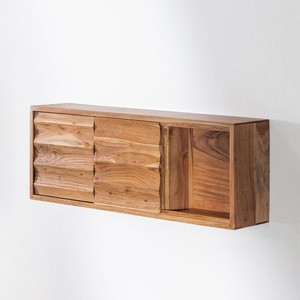 Vandana Flux Stellar acacia wood wall <b>shelf</b> - Product Image 3