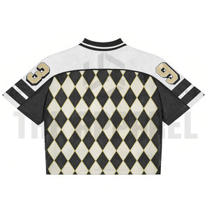 Camiseta Deportiva de Malla Tejida Personalizada al por Mayor para Hombre, Transpirable, de Poliéster, con Estampado Digital, Cuello en V, de Secado Rápido, Marca Privada - Product Image 2