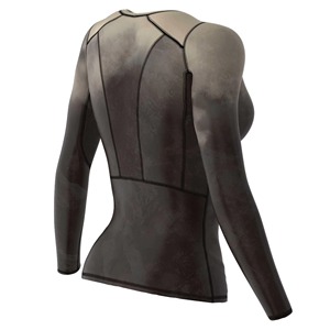 <b>Women's</b> High Quality Breathable <b>Compression</b> <b>Top</b> Custom Fitness Sports Shirt Heat-Transfer Printed 100% Polyester V-neck Crop <b>Top</b> - Product Image 6