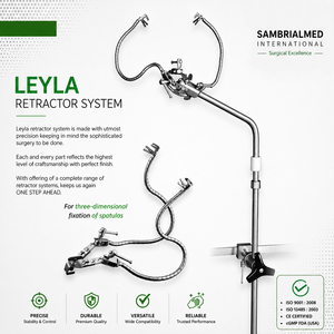 Système d'Écarteur Cérébral Manuel Leyla, Auto-Retardant, en Acier Inoxydable, Réutilisable, de Haute Qualité, Ensemble d'Écarteurs Cérébraux Avancés - Product Image 1