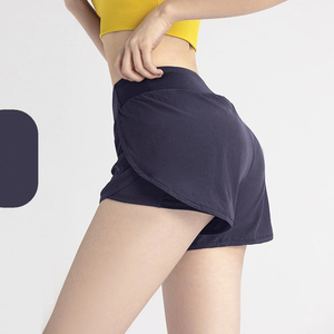 Shorts de sport personnalisés pour femmes, double couche, pour la course à pied, le fitness et le yoga, été - Product Image 4