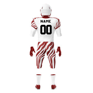 Best Polyester Fabric Men American Football Uniform Top Quality Custom Made American Football Jersey And Shorts Set - Product Image 3
