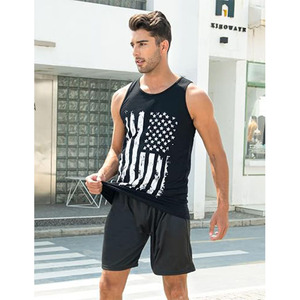 Camiseta sin Mangas Negra para Hombre AL RAFEEQ INTERNATIONAL, Cuello Redondo, Estilo Casual, Transpirable, Secado Rápido, 100% Algodón, Estilo Urbano - Product Image 3