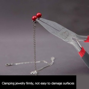 Pince à bec plat à dents crantées pour la fabrication de bijoux, outil de pliage et de façonnage de fil ZetomedPro - Product Image 5