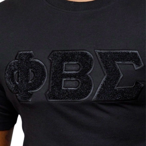 เสื้อยืด Phi Beta Sigma ผ้าเชนิลล์สีดำ สำหรับผู้ชาย ลายตัวอักษรกรีก เสื้อยืดพรีเมียมสำหรับสมาคมนักศึกษา แขนสั้น ทรงคลาสสิก สวมใส่สบาย - Product Image 6