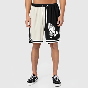 Pantalones Cortos Deportivos para Hombre, Tejidos, de Cintura Media, con Bloques de Color, Transpirables, de Secado Rápido, con Bolsillos, Estampado Gráfico, para Baloncesto y Running - Product Image 5