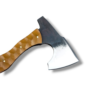ขวานตีเปิดฝากระโปรงรถยนต์แบบเต็มด้าม คาร์บอนสตีล ยี่ห้อ Nordic Forge รุ่น Bearded  ด้ามจับไมคาร์ต้า  แบบ ODM ที่ปรับแต่งได้ - Product Image 2