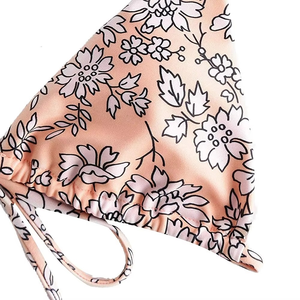 ชุดบิกินี่สองชิ้นสำหรับผู้หญิง เสื้อชั้นในทรงสามเหลี่ยมและกางเกงผูกข้าง ชุดชายหาดสำหรับฤดูร้อนสำหรับผู้หญิง - Product Image 2