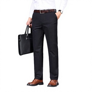 Pantalones casuales de negocios de algodón para hombre, pantalones de vestir para oficina y uso diario, pantalones de pierna recta para hombre, pantalones chinos para hombre, pantalones caqui para hombre - Product Image 4