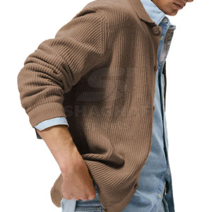 Cardigan pour homme à manches longues en tricot, vêtement décontracté pour tous les jours, vêtements d'hiver pour homme - Product Image 2