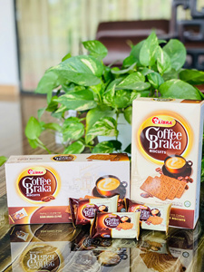บิสกิตกาแฟพรีเมียม ตรา Braka รสเค็มกรอบ ขนาด 150 กรัม บรรจุกล่อง ผลิตในเวียดนาม อายุการเก็บรักษา 12 เดือน รับผลิตแบบ OEM ODM จากโรงงาน - Product Image 1