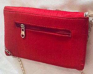 Beautiful Embroidered Clutch <b>Purse</b> for Ladies with Colorful Handwork and Elegant Wedding Party Style <b>Cheap</b> Deal - Product Image 3