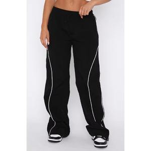 Nouveau design – Pantalon décontracté à jambe large en coton et lin, style urbain, grande taille, coupe ample pour femme - Product Image 5