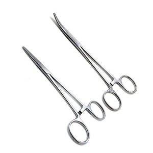 Pinzas Quirúrgicas Kelly de Alta Precisión con Mordazas Serradas para un Fácil Manejo en Cirugía, Instrumentos Quirúrgicos Métricos OEM - Product Image 1