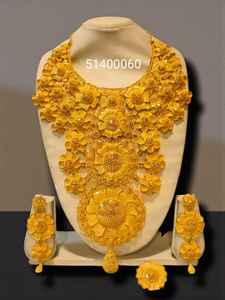 AWAIS HOUSE Ensemble de collier en laiton plaqué or 6 grammes, serti de diamants à griffes, style Hiphop Infinity, pour femmes africaines, festivals, mariages et fêtes - Product Image 6