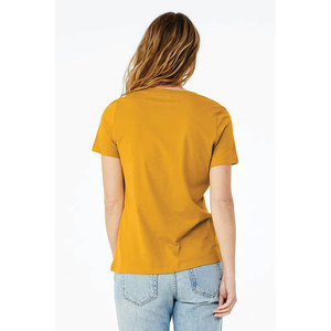 Meilleur Choix T-shirt Femme Col V Tissu Jersey Doux et Respirant Coupe Ajustée Décontractée Fabricant de Vêtements Marque Privée Usine - Product Image 3