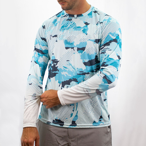 เสื้อตกปลาแขนยาวแฟชั่นใหม่ พิมพ์ลายแบบซับลิเมชั่นตามสั่ง สำหรับผู้ชาย พร้อมบริการพิมพ์โลโก้ตามต้องการ - Product Image 4