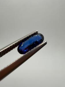 Zafiro Azul Real Natural AAA, Gema Preciosa Suelta, Corte Ovalado Largo, 1.05 Quilates, 9X4X2MM, Color Ceilán, para Joyería - Product Image 2