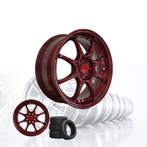 ล้อแม็กซ์อลูมิเนียมอัลลอย 3R สีแดง CANDY RED TINTER JDM ขนาด 15 นิ้ว 8 รู 100/114.3 รุ่น 04115-V13 - Product Image 1