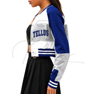 Chaquetas Varsity Cortas para Mujer, de Manga Larga, Hechas con Material Transpirable, Diseño Superior, Precio Accesible - Product Image 5