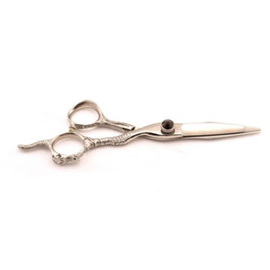 Ciseaux de barbier professionnels à finition miroir avec manche à motif de dragon complexe, ciseaux de coiffure en acier inoxydable de qualité supérieure - Product Image 3