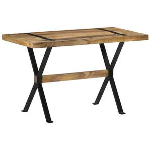Table à manger robuste en bois de manguier brut, 47,2 x 23,6 x 29,9 pouces - Product Image 1