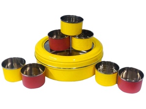 Bán buôn Chất lượng cao thép không gỉ lỗ Punch 7 <span class=keywords><strong>Mini</strong></span> <span class=keywords><strong>container</strong></span> thực phẩm/Pan/gia vị hộp Set cho khách sạn - Product Image 5