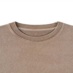 เสื้อสเวตเชิ้ตคอกลมทรงหลวมสำหรับผู้ชาย ผ้าหนา ใส่ได้ในฤดูหนาว ไซส์ใหญ่พิเศษ พร้อมโลโก้แบบกำหนดเอง ทรงไหล่ตก สำหรับทุกเพศ - Product Image 3