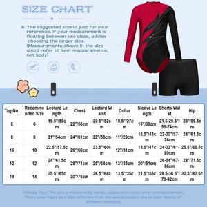 Conjunto de ropa de baile para niños de 6 a 14 años, trajes de baile para niñas, ropa de baile para escenario, ropa de gimnasia, leotardos - Product Image 6