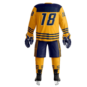 Uniformes de Hockey sobre Hielo de Alta Calidad, 100% Poliéster, Más Vendidos, Uniformes de Hockey sobre Hielo de Secado Rápido, Servicio Personalizado OEM ODM - Product Image 2