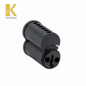 Cylindre de serrure de porte en laiton, plusieurs options de cannelures, noir mat, 6 cannelures en J, SFIC, pour la sécurité des bâtiments commerciaux - Product Image 6
