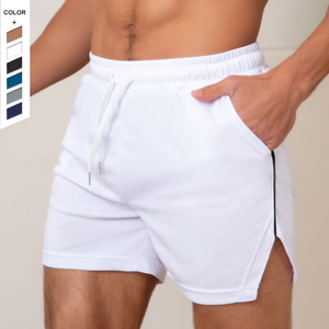 กางเกงขาสั้นกีฬาผู้ชาย ปี 2024 ระบายอากาศ แห้งเร็ว สีพื้น สำหรับวิ่งลำลอง ชายหาด ใส่สบาย ฤดูร้อน - Product Image 1