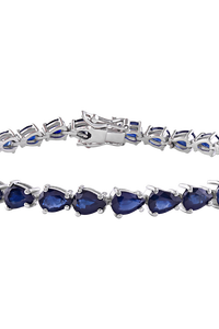Pulsera de Zafiro Azul en Plata de Ley 92.5 KLSB-20626 - Product Image 4