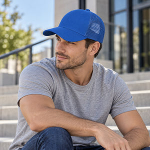 Casquette Trucker en Mousse à 5 Panneaux Promotionnelle pour Hommes et Femmes, Dos en Maille, Visière Plate, Étiquette Privée, Conception Personnalisée, Fabricant de Casquettes Trucker en Mousse - Product Image 4