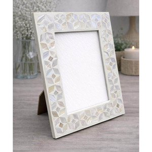 Wholesale Handcrafted Mother Of Pearl Photo <b>Frame</b> Luxury MOP Mosaic Picture <b>Frame</b> for Tabletop & Wall <b>Mount</b> Premium Wedding Gift - Product Image 3
