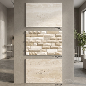 300x450mm diseño personalizado cerámica 30x45cm mexicano marfil Beige Color 12x18 pulgadas Digital impreso brillante azulejos de pared precio de la empresa OEM - Product Image 2