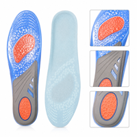 Semelles intérieures de sport en gel TPE trois couleurs pour hommes et femmes, avec coussinets respirants et amortissants pour chaussures de basketball et d'entraînement
