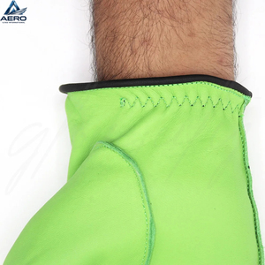 Guantes de Trabajo de Cuero Resistentes, Guantes de Conductor de Cuero Vacuno Duraderos para Uso en Construcción e Industrial, Fabricación al por Mayor - Product Image 5