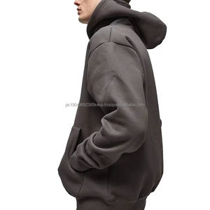 Sudadera con Capucha Extra Grande de Estilo Urbano, 100% Algodón, con Diseños Impresos, Gruesa, Pesada, 500 g/m², Lisa, al por Mayor - Product Image 3