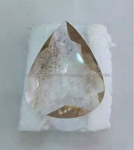 Increíble corte de rutilo de cobre para la fabricación de joyas, cabujones de rutilo de cobre, cabujón hecho a mano para collar colgante, piedra preciosa con parte posterior plana - Product Image 1