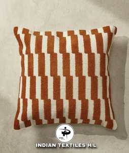 INDIAN TEXTILES H/L Geometric Tufted <b>Throw</b> <b>Pillow</b> Square Washable Decorative Cushion Cover Minimalist Style - Product Image 1