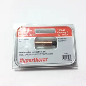 Hypertherm powermax 45A 65A 85A 105A plasma consumables electrode 220842