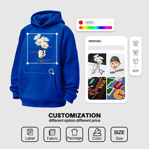 Sudadera con Capucha para Hombre, 100% Algodón, Estilo Holgado, con Forro Polar Sherpa, Tie-Dye, Logotipo Frontal, de Alta Calidad, Ideal para Invierno - Product Image 4