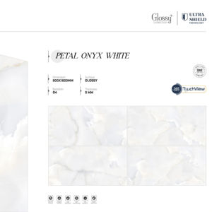 Carreaux de porcelaine brillants haut de gamme, format 800x1600, 1200x1800, 750x1500 mm, grandes dalles pour projets commerciaux - Product Image 1