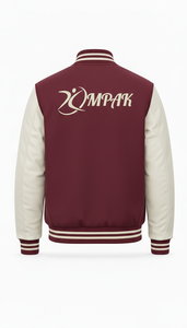 Ropa al por Mayor Estilo Americano Streetwear con Mangas de Cuero y Parches Bordados, Chaqueta Letterman Auténtica - Product Image 3