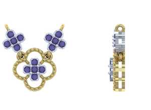 จี้เพชรแท้ทรงกลมเจียระไนแบบบริลเลียนท์ สี EF ความใส VVS VS  ทองคำขาว 18k คุณภาพพรีเมียม สร้อยคอเครื่องประดับชั้นดีสำหรับผู้หญิง - Product Image 3