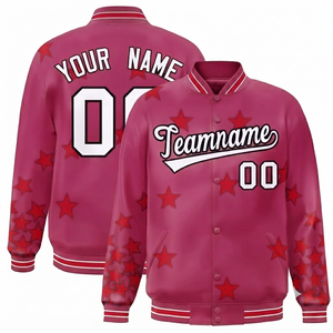Personalized Windproof Varsity <b>Jacket</b> Team Wholesale Polyester/Cotton Wool/Polyester Shell Stand Collar Customization service - Product Image 1