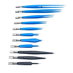 Pinzas Oftálmicas Bipolares Desechables OEM de Un Solo Uso, Rectas, para Iris y Nervio, de Acero, Eléctricas - Product Image 5