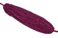 Perles facettées en rubis naturel AAA, 2,5 mm, brins de 5 pouces, pierres précieuses naturelles pour la création de bijoux, prix de gros
